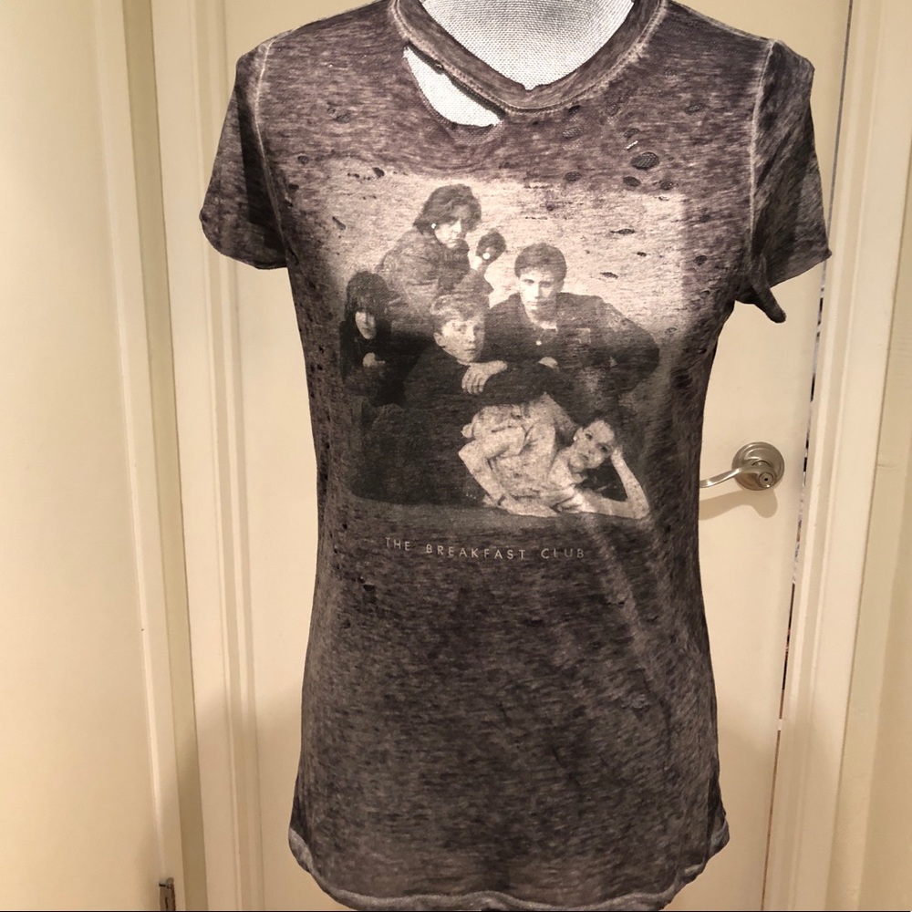 Distressed “Breakfast Club” Embellished Shirt